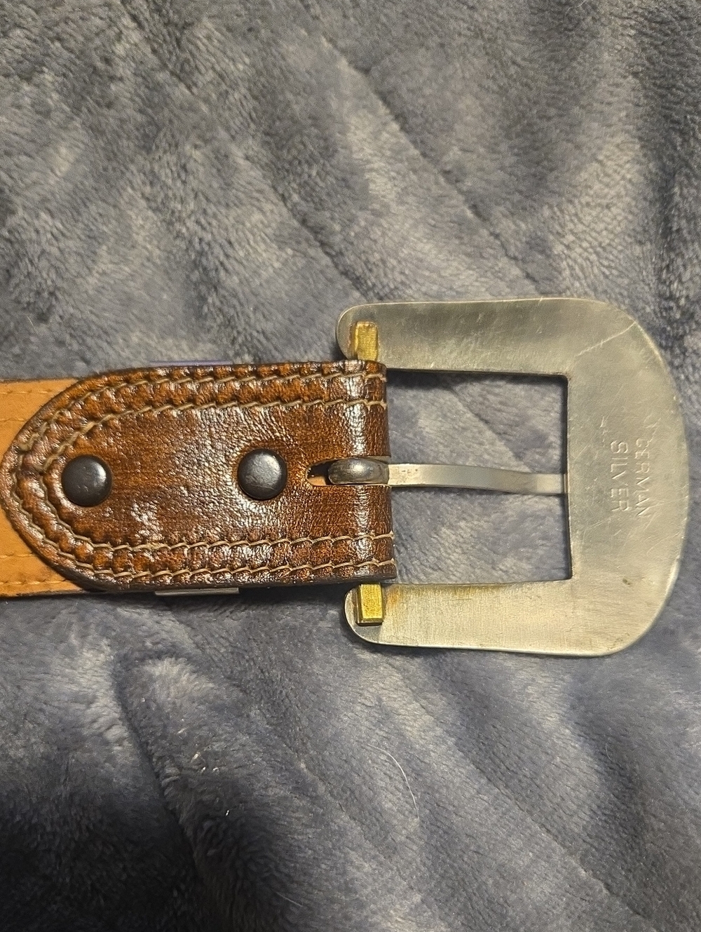 Lyntone-Vintage Cowhide Leather Embossed Lizard Print Western Belt-Size 34 - Picture 12 of 16
